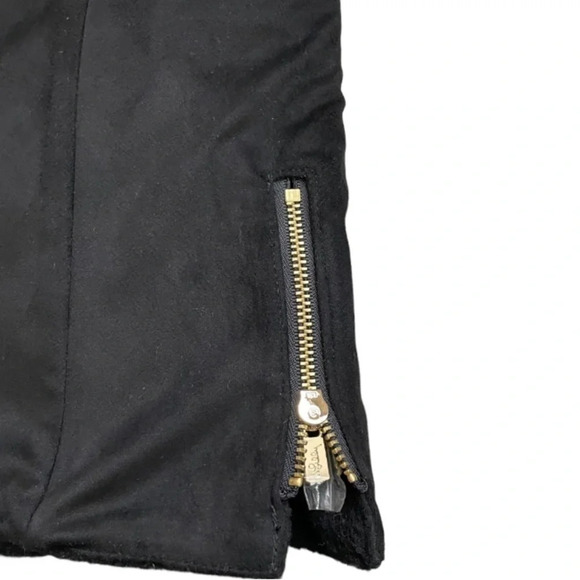 Lilly Pulitzer Vest Womens XXS Black Skyden Reversible Golf Suede Sherpa Sporty - Picture 11 of 15